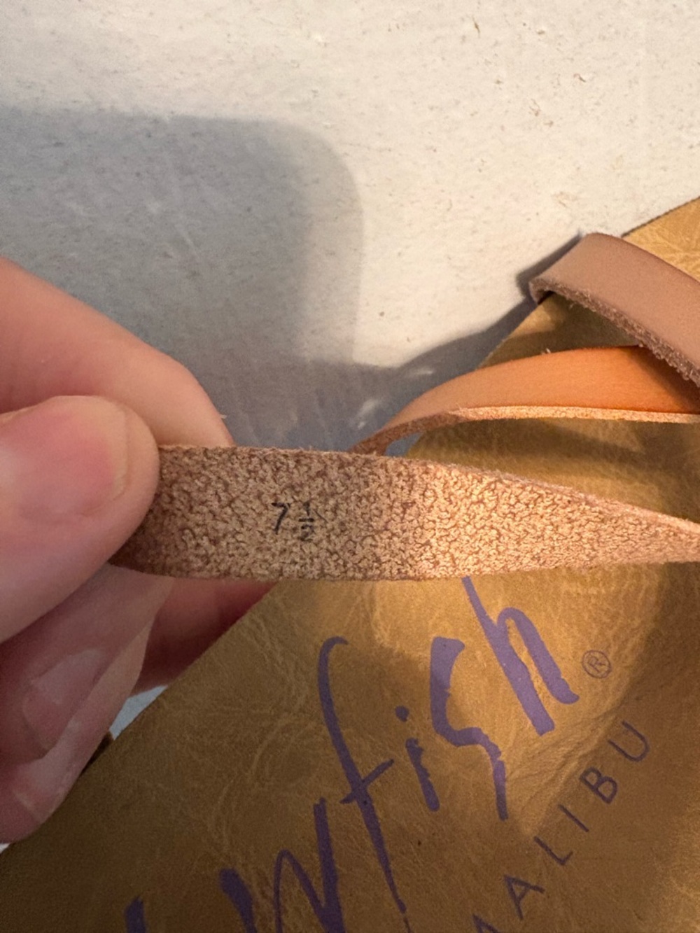 Blowfish Tan and Gold Metallic Strappy Women's Sandals - Picture 2 of 2